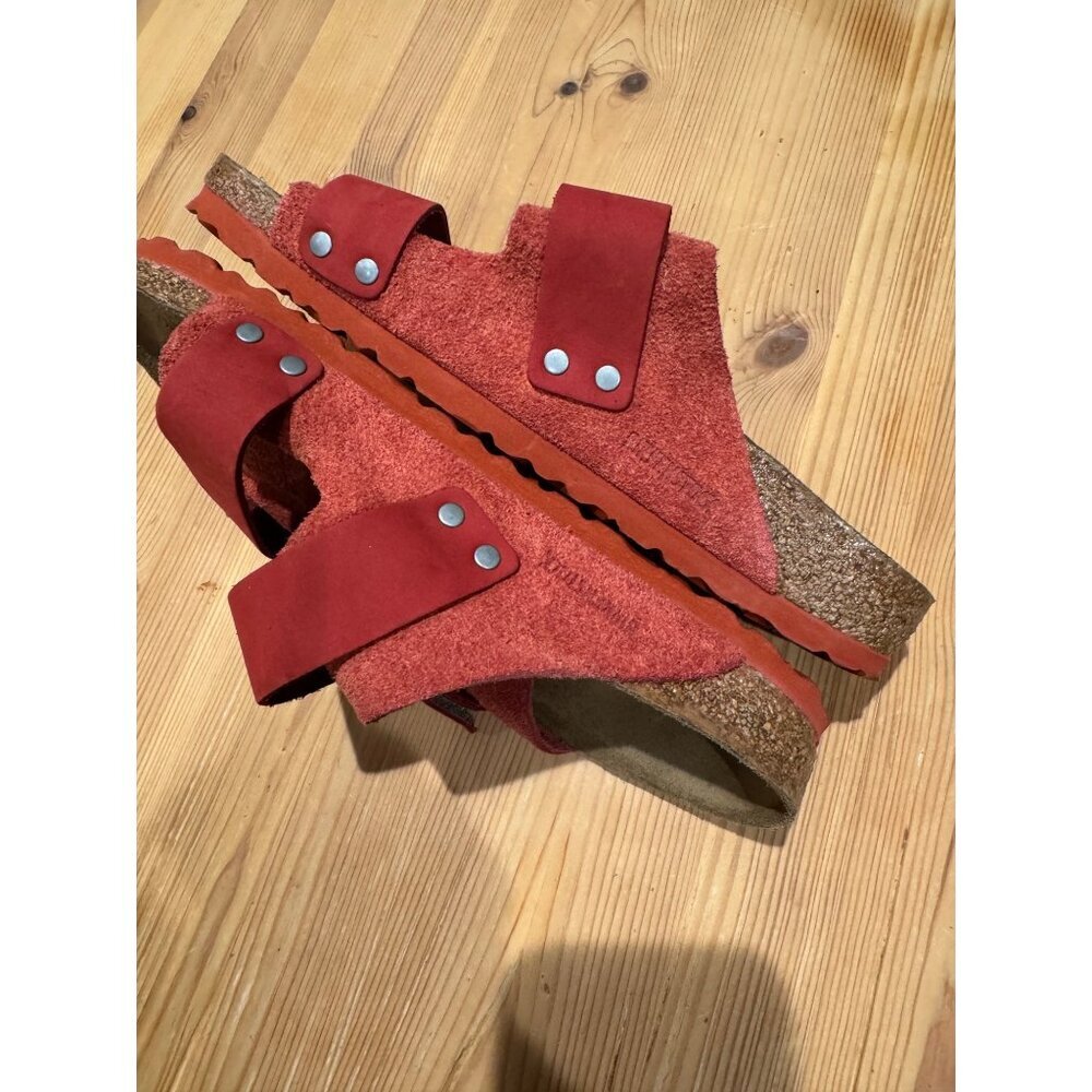 Birkenstock Uji Double Strap Slide Sandals Sienna Red EU 37 Women's US 6 - Picture 5 of 6